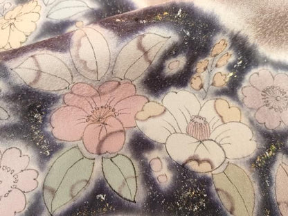 平和屋着物●訪問着　辻が花　暈し染め　金銀彩　正絹　逸品　AABN8032cs