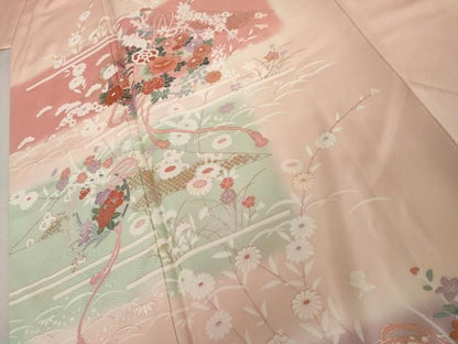 平和屋着物●訪問着　花鼓文　暈し染め　金銀彩　正絹　逸品　AABN8073cs