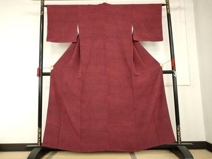 平和屋着物●江戸小紋　鱗文様　正絹　逸品　AABN8085cs