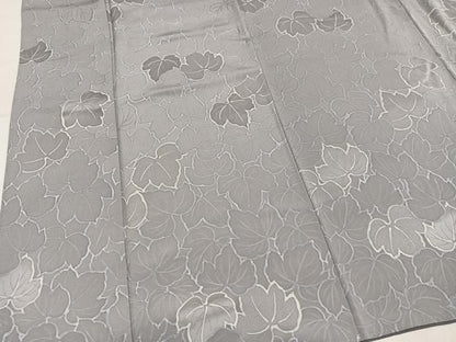 平和屋着物●上質な小紋　葉尽くし　地紋起こし　ろうけつ染　正絹　逸品　AABN8311ph
