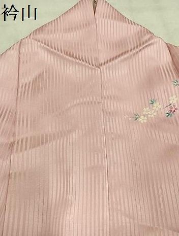 平和屋着物●豪華振袖　扇面草花舞蝶文　暈し染め　金銀彩　正絹　逸品　AABN8317ph