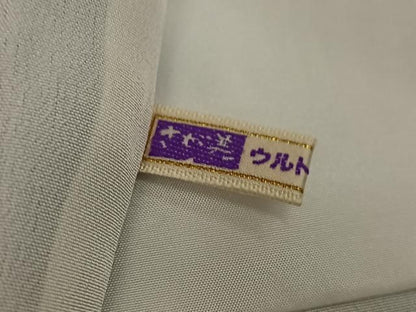 平和屋着物●上質な小紋　飛鳥文　黒地　さが美扱い　正絹　逸品　AABN8337ph