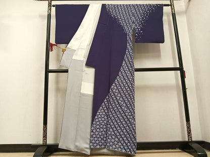 平和屋着物●東京友禅　菅有鬼一　訪問着　桜　正絹　逸品　AABN8347ph