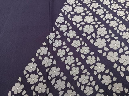 平和屋着物●東京友禅　菅有鬼一　訪問着　桜　正絹　逸品　AABN8347ph
