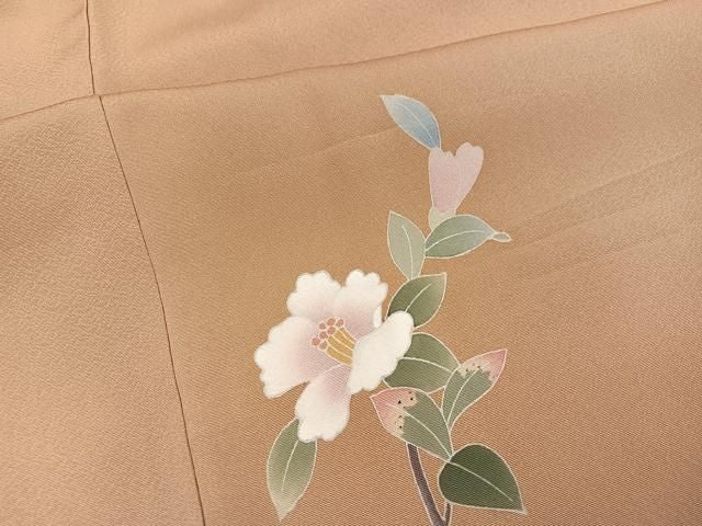 平和屋着物●本加賀友禅作家　南克治　訪問着　枝花文　暈し染め　正絹　逸品　AABN8348ph