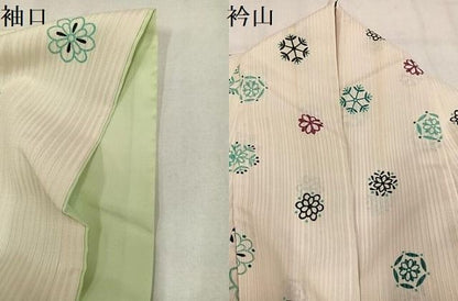 平和屋着物●小紋　花間道　やまと誂製　洗える着物　AABN8354ph