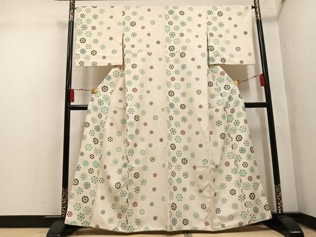 平和屋着物●小紋　花間道　やまと誂製　洗える着物　AABN8354ph