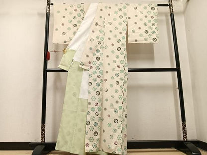 平和屋着物●小紋　花間道　やまと誂製　洗える着物　AABN8354ph
