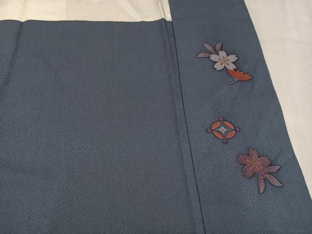 平和屋着物●訪問着　作家物　浜松花文　暈し染め　正絹　逸品　AABN8356ph