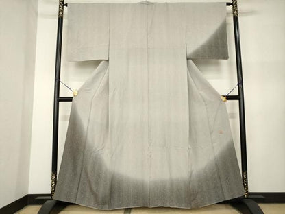 平和屋着物●訪問着　作家物　竹縞　暈し染め　ますいわ屋扱い　正絹　逸品　AABN8727ck