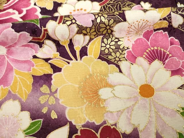 平和屋着物●豪華振袖　蔓帯花文　金銀糸　金彩　銀通し地　ロング丈　正絹　逸品　AABN8730ck