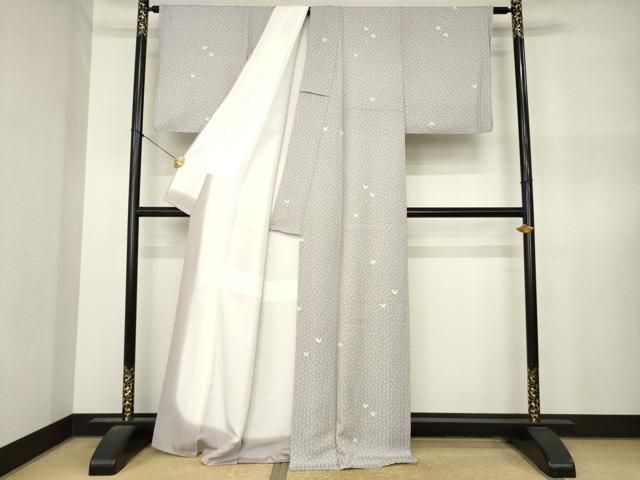 平和屋着物●上質な小紋　リス　金彩　正絹　逸品　AABN8732ck