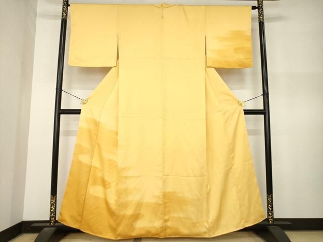 平和屋着物●訪問着　エ霞文　暈し染め　正絹　逸品　未使用　AABN8739ck