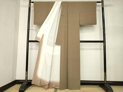 平和屋着物●江戸小紋　小花文　正絹　逸品　AABN8742ck