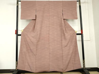平和屋着物●上質な小紋　霞文　暈し染め　正絹　逸品　AABN9165cs