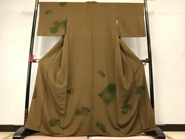 平和屋着物●世界的人形師　辻村寿三郎　ジュサブロー　訪問着　絵馬　駒　梟　暈し染め　正絹　逸品　AABN9341fy