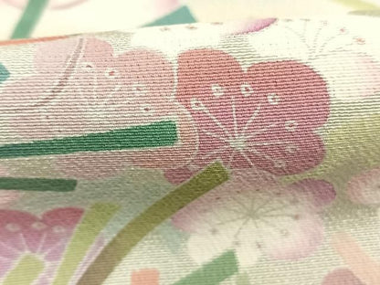 平和屋着物●訪問着　友禅　作家物　松竹梅　暈し染め　正絹　逸品　AABN9342fy