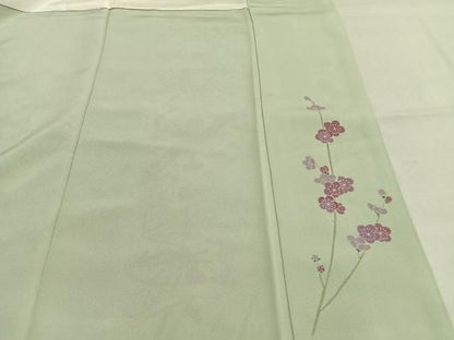 平和屋着物●訪問着　友禅　作家物　松竹梅　暈し染め　正絹　逸品　AABN9342fy