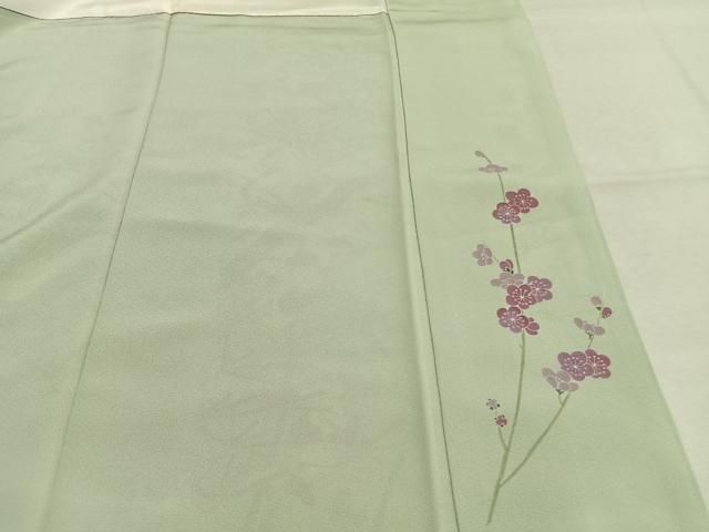 平和屋着物●訪問着　友禅　作家物　松竹梅　暈し染め　正絹　逸品　AABN9342fy
