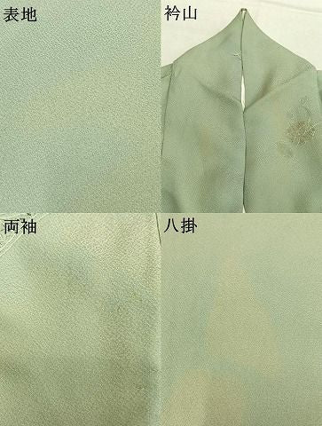平和屋着物●中国三大刺繍　スワトウ刺繍　汕頭刺繍　相良刺繍　総刺繍　訪問着　花唐草熨斗文　正絹　逸品　AABN9348fy