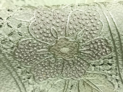 平和屋着物●中国三大刺繍　スワトウ刺繍　汕頭刺繍　相良刺繍　総刺繍　訪問着　花唐草熨斗文　正絹　逸品　AABN9348fy
