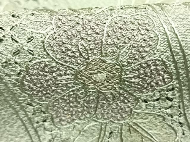 平和屋着物●中国三大刺繍　スワトウ刺繍　汕頭刺繍　相良刺繍　総刺繍　訪問着　花唐草熨斗文　正絹　逸品　AABN9348fy