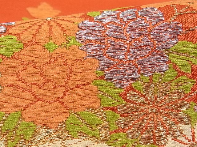 平和屋着物■九寸名古屋帯 花車文 金銀糸 逸品 ab2763