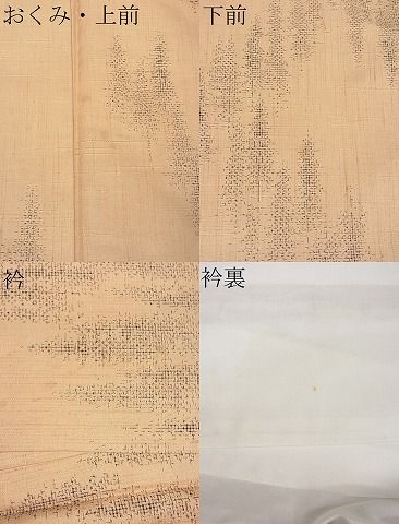 平和屋着物■上質な紬 樹林文 逸品 ab3769