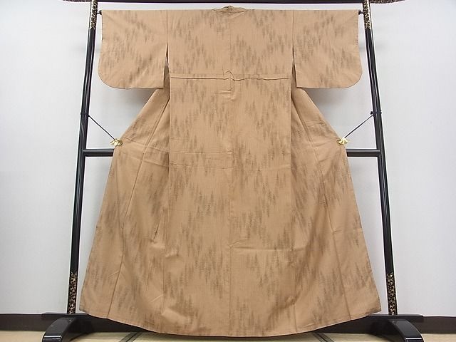 平和屋着物■上質な紬 樹林文 逸品 ab3769