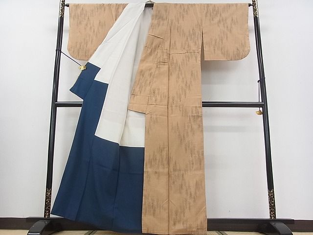 平和屋着物■上質な紬 樹林文 逸品 ab3769