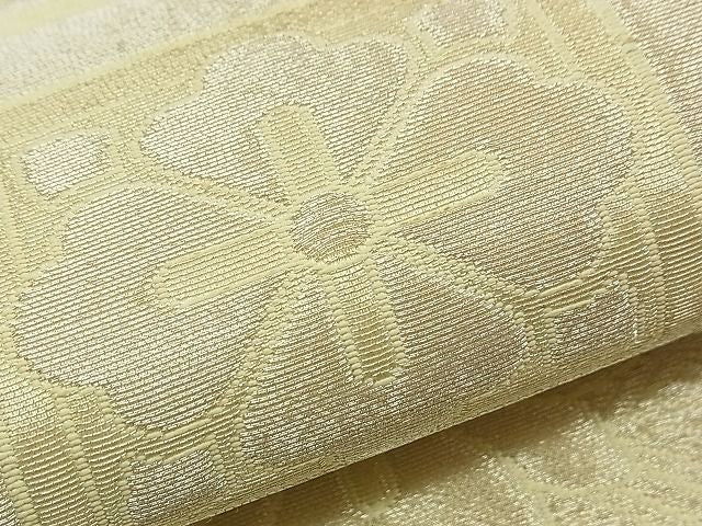 平和屋着物■六通柄袋帯 蜀江花文 銀糸 逸品 n-am0213