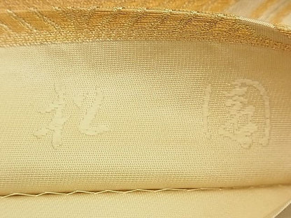 平和屋着物■六通柄袋帯 唐織 蜀江松葉文 松園 金銀糸 逸品 n-am0214