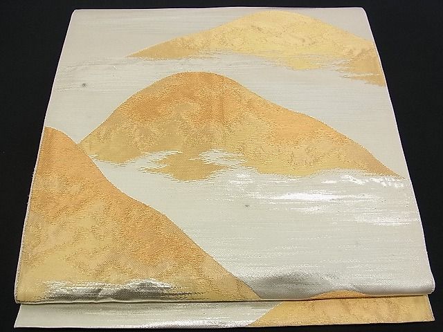 平和屋着物■六通柄袋帯 遠山霞文 金銀糸 逸品 n-am0266