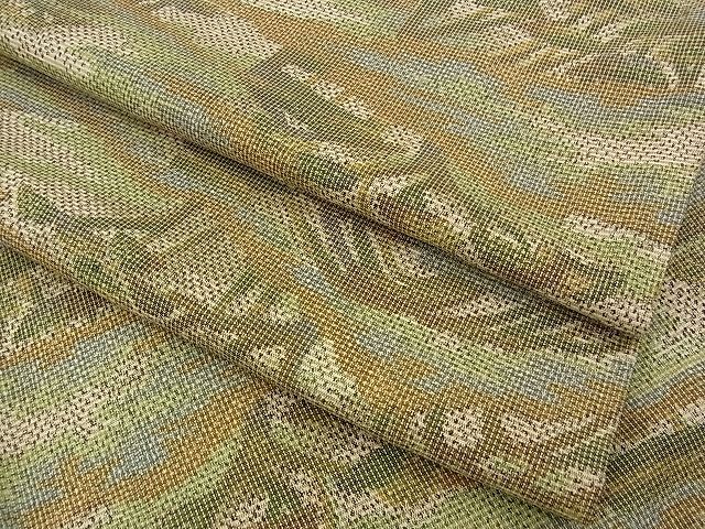 平和屋着物■上質な紬　風景文　逸品　n-am0393