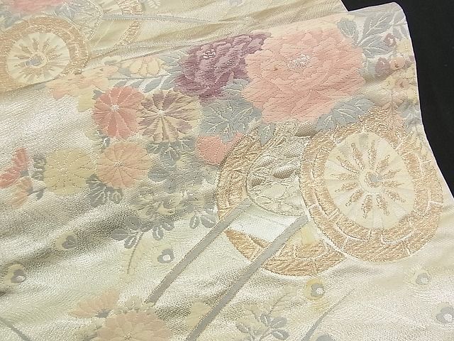平和屋着物■六通柄袋帯 唐織 花車文 金銀糸 逸品 n-am0839