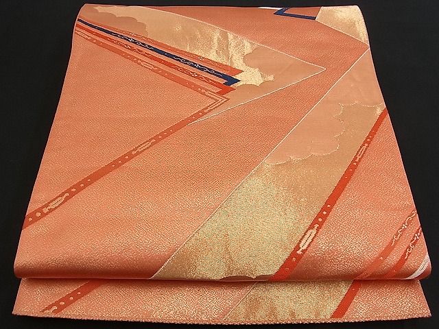 平和屋着物■六通柄袋帯 唐織 吉祥文 金糸 逸品 n-am0843