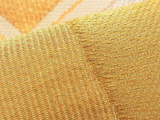 平和屋着物■六通柄袋帯 唐織 色紙重ね 金銀糸 逸品 n-am0848