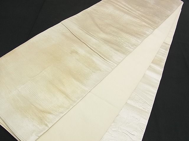 平和屋着物■六通太鼓柄袋帯 ふくれ織 唐箔おり 金銀糸 逸品 n-am0881