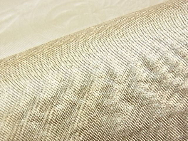 平和屋着物■六通太鼓柄袋帯 ふくれ織 唐箔おり 金銀糸 逸品 n-am0881