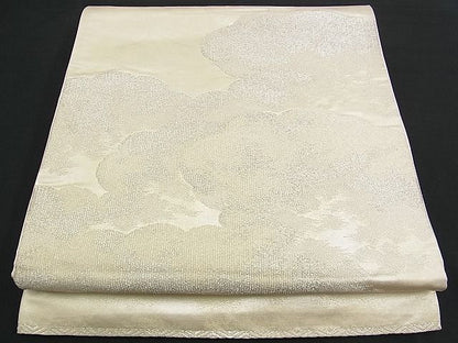 平和屋着物■六通柄袋帯 錦彩つづれ 雲重ね 銀彩 逸品 n-am0888