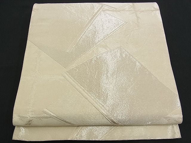 平和屋着物■六通柄袋帯 冊子文 銀糸 逸品 n-am0922