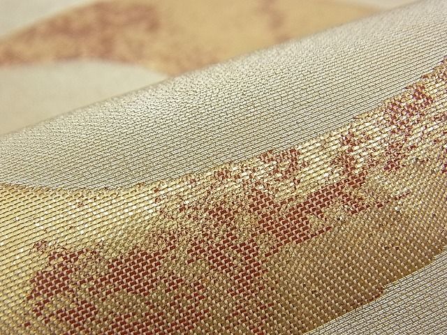 平和屋着物■六通柄袋帯 流水文 金銀糸 逸品 n-am0951