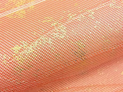 平和屋着物■六通柄袋帯 切嵌芝草文 金銀糸 逸品 n-am0992
