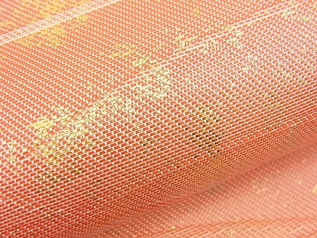 平和屋着物■六通柄袋帯 切嵌芝草文 金銀糸 逸品 n-am0992