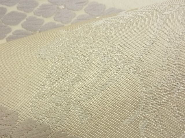 平和屋着物■六通柄袋帯 唐織 花菱 人物風景文 銀糸 逸品 n-am1013