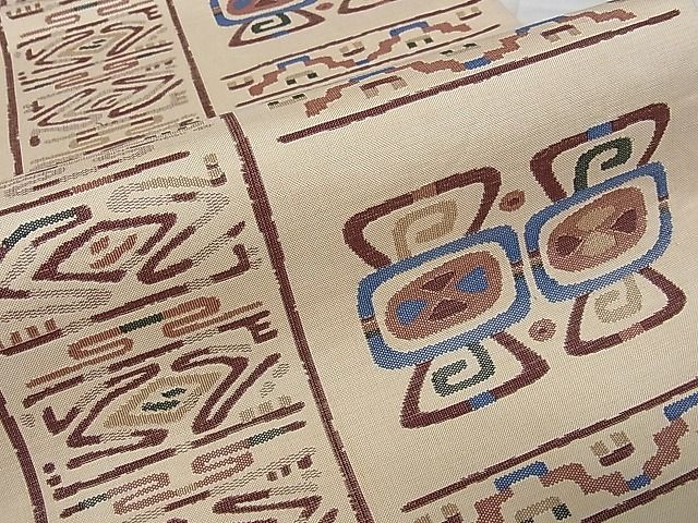 平和屋着物■六通柄袋帯 吉祥文 逸品 an3161