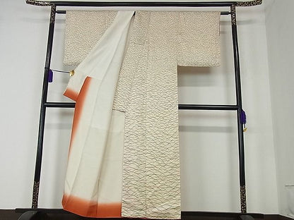 平和屋着物■付下げ　芝草文　逸品　ap4595