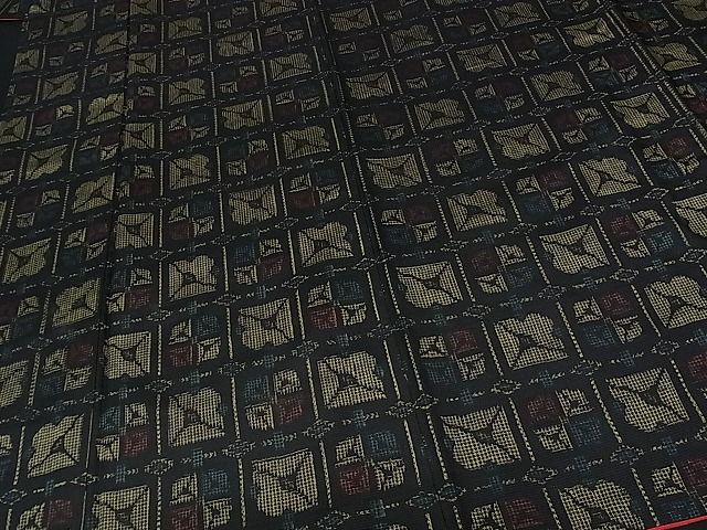 平和屋着物■上質な紬 吉祥文 逸品 ap4638