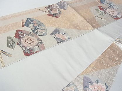 平和屋着物■六通柄袋帯 唐織 ふたみ屏風絵 金銀糸 逸品 ap4851