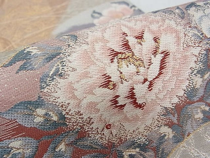 平和屋着物■六通柄袋帯 唐織 ふたみ屏風絵 金銀糸 逸品 ap4851